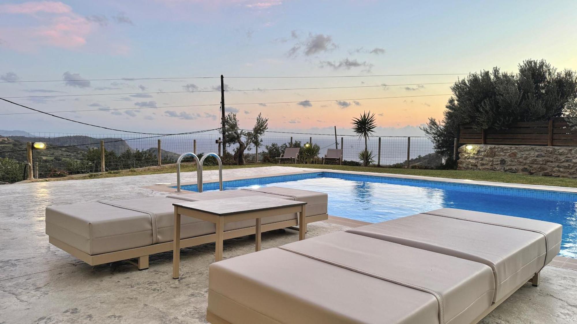 Villa Michael Triopetra Private Villa, Private Swimming Pool, Garden, Panoramic Sunset Экстерьер фото