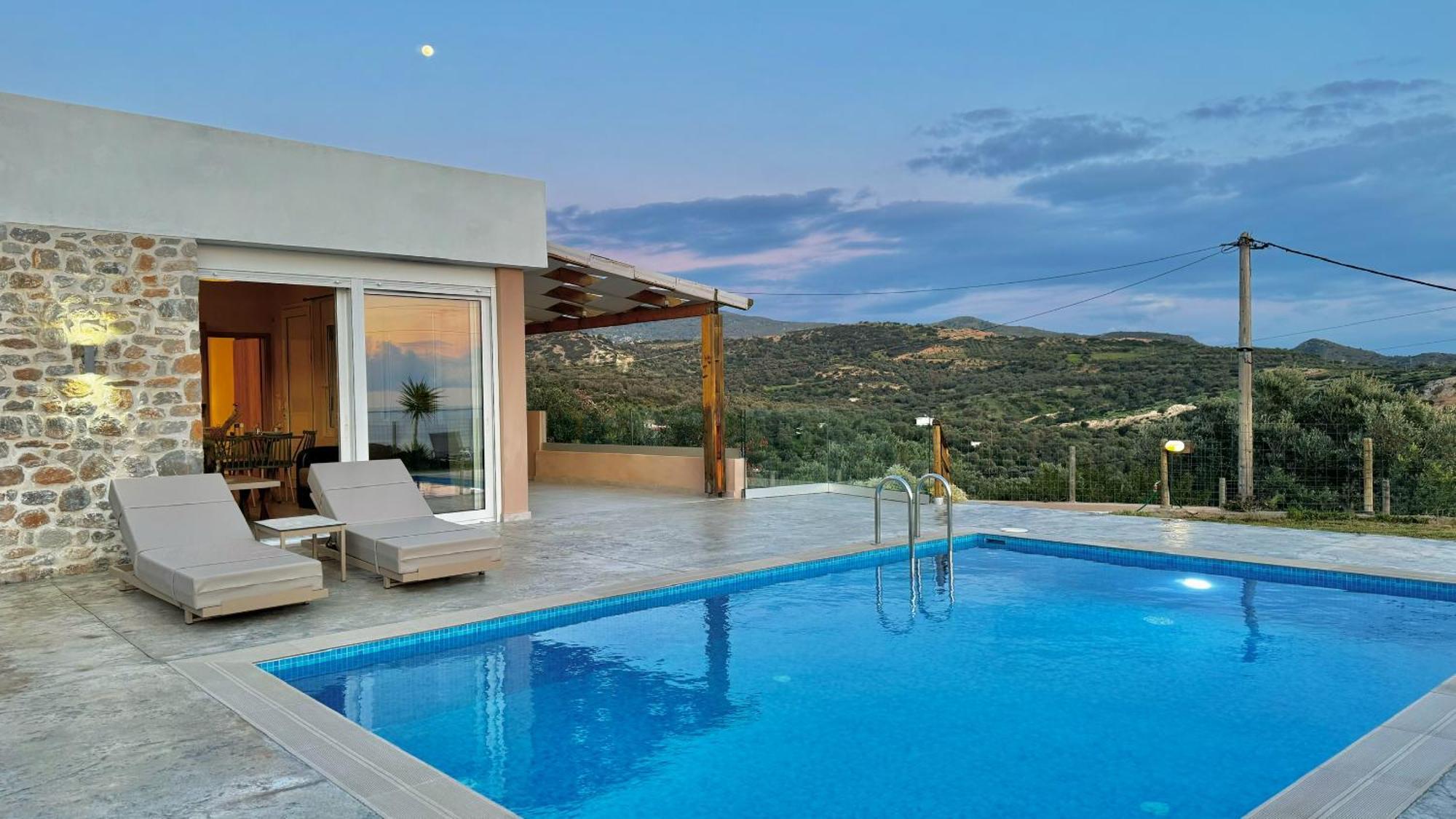 Villa Michael Triopetra Private Villa, Private Swimming Pool, Garden, Panoramic Sunset Экстерьер фото