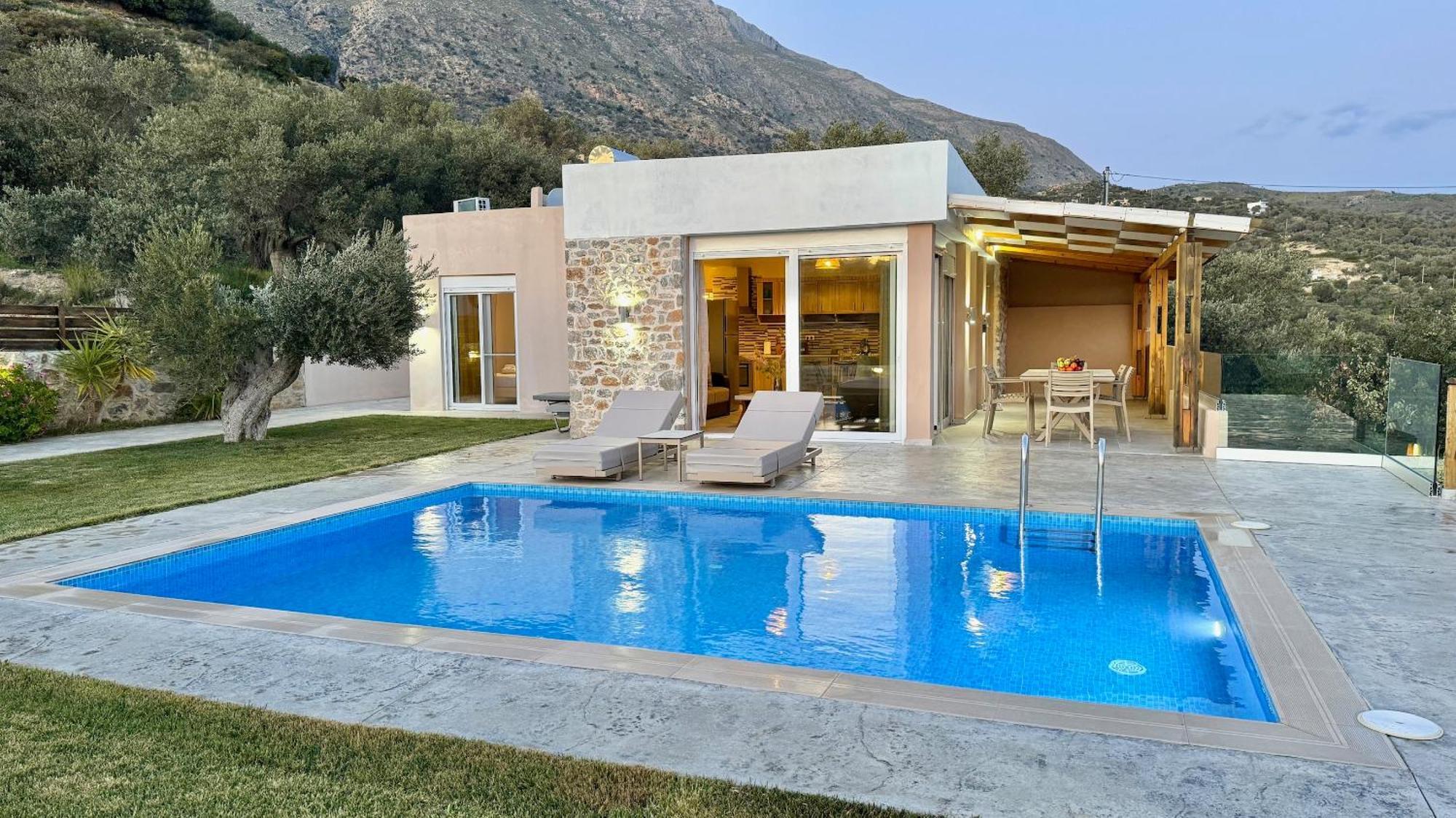 Villa Michael Triopetra Private Villa, Private Swimming Pool, Garden, Panoramic Sunset Экстерьер фото